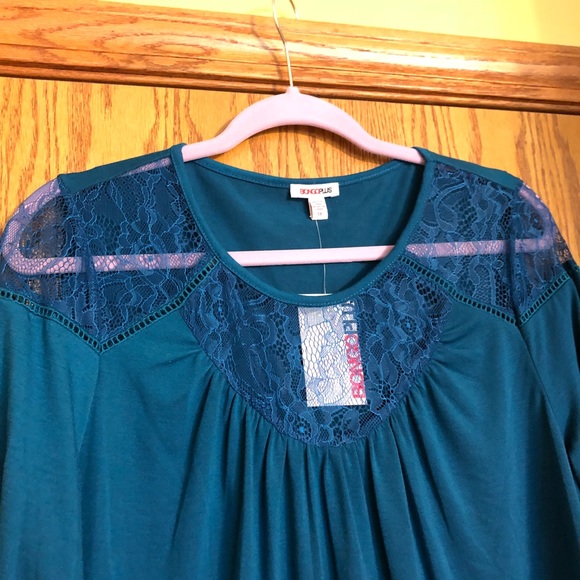 NWT Bongo plus dress teal 1x - Picture 2 of 6